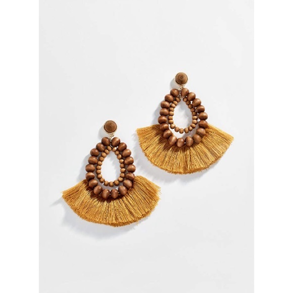 🆕 Shashi Rio Fringe Earrings in Yellow - Picture 3 of 3